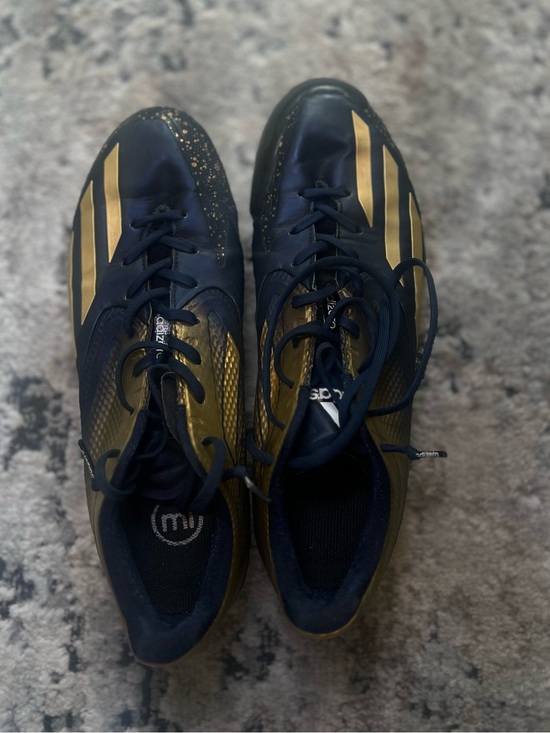 adidas Other - adidas Navy and Gold Lightweight Soccer Cleats